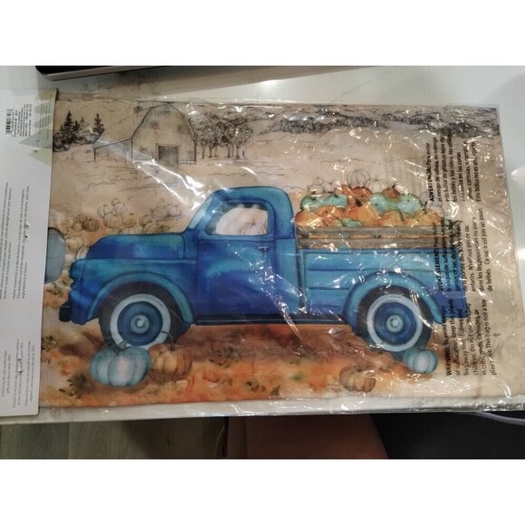 Pumpkin Farm Truck Fall Magnetic Mailbox Cover Pickup Autumn Standard - Picture 1 of 5